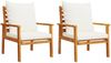 vidaXL 4-tlg. Garten-Lounge-Set mit Kissen Massivholz Akazie 3211795 Bild 4