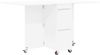 vidaXL Esstisch 2 pcs 140 x 80 x 77 cm Holzwerkstoff Weiß Rechtwinklig 3424932 Bild 2