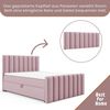 Best for Home Boxspringbett Boxspringbett 200x200 mit 7-Zonen-Bonnellfederkern & Stauraum (140x200 160x200 180x200 200x200 cm), Verschiedene Liefermöglichkeiten, TOP Preis-Leistungs-Verhältnis Bild 5