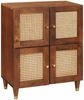 Sideboard, Kommode Braun 60 x 33,5 x 75 cm Massivholz Mango j1357p Bild 2