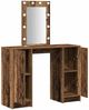 vidaXL Schminktisch mit Speicher Braun 102 x 33 x 135 cm Holzwerkstoff 865188 Bild 4