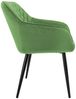 ML-DESIGN Stuhl Esszimmerstühle mit Rücken- & Armlehne moderne Design Küchenstühle (2 St), Küchenstuhl Grün mit Samtbezug, Ergonomischer Polsterstuhl Bild 2