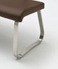 Sitzbank Arco - Leder Braun - Edelstahl - 155cm Bild 2