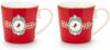 PiP Studio Becher Love Birds Medallion Red Henkelbecher Large 0,25l Set2, Porzellan Bild 2