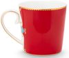 PiP Studio Becher Love Birds Medallion Red Henkelbecher Large 0,25l Set2, Porzellan Bild 4