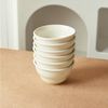 JIWOO Schüssel 6er Ø11,7cm, Müslischale Eisschale FrühstückSchale Dessertschale, Keramik, (Schaleset, 6-tlg), Bowl, Hochwertiges Schalen Weiß Schale Mikrowellenofen Spülmaschine Bild 3