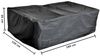 Abdeckplane Gartenmöbel Schutzplane Gartenmöbel 180x120x95 Rattan Wetterschutz Schwarz Bild 5