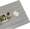 Vintage Couchtisch 90x45x42cm Metallgestell Stauraum Grau Bild 5