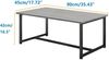 Vintage Couchtisch 90x45x42cm Metallgestell Stauraum Grau Bild 2