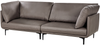 Beliani 'REVSNES' 3-Sitzer Sofa, veganem Leder braun, 242 x 81 x 86 cm Bild 4