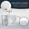 Homerella Badematte rutschfest 100% BPA frei inkl. 2 Haken zum Aufhängen 100x40cm, Antirutschmatte Badewanne hautsensitiv & schimmelresistent Bild 3