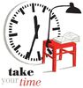 MSV Duschvorhang TAKE YOUR TIME Breite 180 cm, Premium Anti-Schimmel Textil-Duschvorhang, Polyester, 180x200 cm, waschbar, weiß-bunt, Motiv "Take Your Time" Bild 3