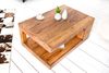 LebensWohnArt Couchtisch Puristischer Couchtisch SHIVA ca. 90x60cm massiv Palisander Bild 2