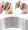 Ophy Tortenring Verstellbarer Tortenring aus Edelstahl (8 cm hoch, Ø 16–31 cm), (1 tlg), mit Skala, Backrahmen für Kuchen & Desserts (rund) Bild 4