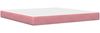 vidaXL Bettgestell mit Matratze mit Matratze Rosa 200 x 200 cm Samt 3414822 Bild 5