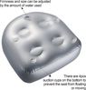 FELIXLEO Luftsofa Aufblasbare Sitzerhöhung Badewannenkissen Blau, (1-tlg) Bild 3
