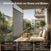 STEELSØN 'Serelia' Senkrechtmarkise mit Handkurbel 120x310 cm, grau, stufenlos höhenverstellbar, wetterfest und UV-beständig, Klemmmarkise ohne Bohren, ausziehbare Vertikalmarkise Bild 5