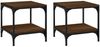 vidaXL Beistelltische 2 Stk. Braun Eiche 40x40x40 cm Holzwerkstoff 819386 Bild 2