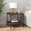 vidaXL Beistelltische 2 Stk. Braun Eiche 40x40x40 cm Holzwerkstoff 819386 Bild 3