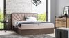 Boxspringbett Bett DAIMON 120x200 cm Dunkel Eiche Stoff Altrosa inkl. Bettkasten Bild 1