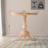 Beistelltisch VILMA rund - 70 x 70 x 76 cm, Holz, Natura | Kleiner Tisch Couchtisch für Wohnzimmer Bild 2