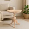 Beistelltisch VILMA rund - 70 x 70 x 76 cm, Holz, Natura | Kleiner Tisch Couchtisch für Wohnzimmer Bild 3