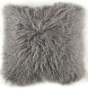 KUHFELL online & NOMAD Dekokissen Echtes Tibet Lammfell Kissenbezug Grau Schwarz oder Weiß 50x50 cm Bild 4
