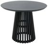 Esstisch 100x100x77 cm Hevea Schwarz Bild 1