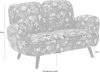 Atlantic Home Collection BEN, 2-Sitzer, Samt, Blumenmuster Bild 4