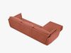 Micadoni Ecksofa Kaelle 4-Sitzer Links Chenille Over The Horizon Terrakotta Bild 3
