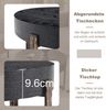 Beistelltisch rund mit MDF-Platte & Metallgestell, Ø 68x39 cm, Schwarz Bild 4