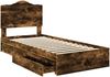 vidaXL Aufbewahrungsbett Geräucherte Eiche 90 x 200 cm Holzwerkstoff 3413545 Bild 5