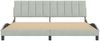 vidaXL Bettgestell ohne Matratze "Hanko" Hellgrau 200x200 cm Samt 3207867 Bild 5