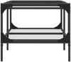 vidaXL Couchtisch mit Glasplatte Transparent 98,5x50x45 cm Stahl 846042 Bild 5