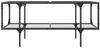 vidaXL Couchtisch mit Glasplatte Transparent 98,5x50x45 cm Stahl 846042 Bild 4