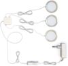 B.K.Licht LED Unterbauleuchte LED Deckenleuchte schwenkbar 3 x 8W 800lm 3.000K - BKL1106, LED fest integriert, Warmweiß, schwenkbar modern Chrom IP20 3-flammig Bild 3