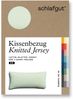 Schlafgut Kissenbezug Knitted Jersey aus Bio-Baumwolle mit Elasthan, bügelfrei, (1 Stück), besonders fein gestrickt, Kissenhülle mit farbigem Reißverschluss Bild 2