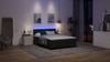 vidaXL Boxspringbett mit Matratze mit LED Schwarz 140 x 190 cm Stoff 3342130 Bild 5