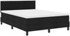 vidaXL Boxspringbett mit Matratze mit LED Schwarz 140 x 190 cm Stoff 3342130 Bild 2