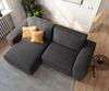 Ecksofa Lanzo 230x155 cm Mikrofaser Schwarz Recamiere variabel Bild 4