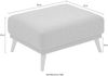 ATLANTIC home collection Polsterhocker, passend zu Ecke Elvis, Hellgrau, 86/70/43 cm Bild 3