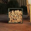 vidaXL Brennholzregal Olivgrün 40x40x40 cm Kaltgewalzter Stahl 864246 Bild 3
