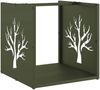 vidaXL Brennholzregal Olivgrün 40x40x40 cm Kaltgewalzter Stahl 864246 Bild 2