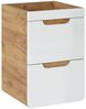 Waschbeckenunterschrank FERMO Weiss Hochglanz inkl. Waschtisch 40cm Bild 2