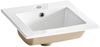 Waschbeckenunterschrank FERMO Weiss Hochglanz inkl. Waschtisch 40cm Bild 3