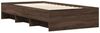Einzelbettgestell Design für Erwachsene ohne Matratze Braun Eiche 90x200 cm Holzwerkstoff d4198e Bild 4