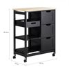 SoBuy FKW79-SCH Küchenwagen, MDF, Lackiert, Schwarz, 67 x 84,5 x 37 cm Bild 3