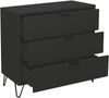 Kommode >Bonnie< in anthrazit matt lack - 81x80x45cm (BxHxT) Bild 4
