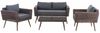 CLP Loungeset Kiruna Rundrattan Braun-meliert,eisengrau 40 cm (Dunkelbraun) Bild 4