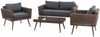 CLP Loungeset Kiruna Rundrattan Braun-meliert,eisengrau 40 cm (Dunkelbraun) Bild 5